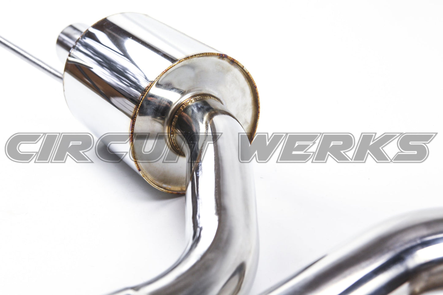Ford Mustang GT 15-17 Exhaust w/ Dual Mufflers 4" Tips V8 5.0L Thick Walled Tips