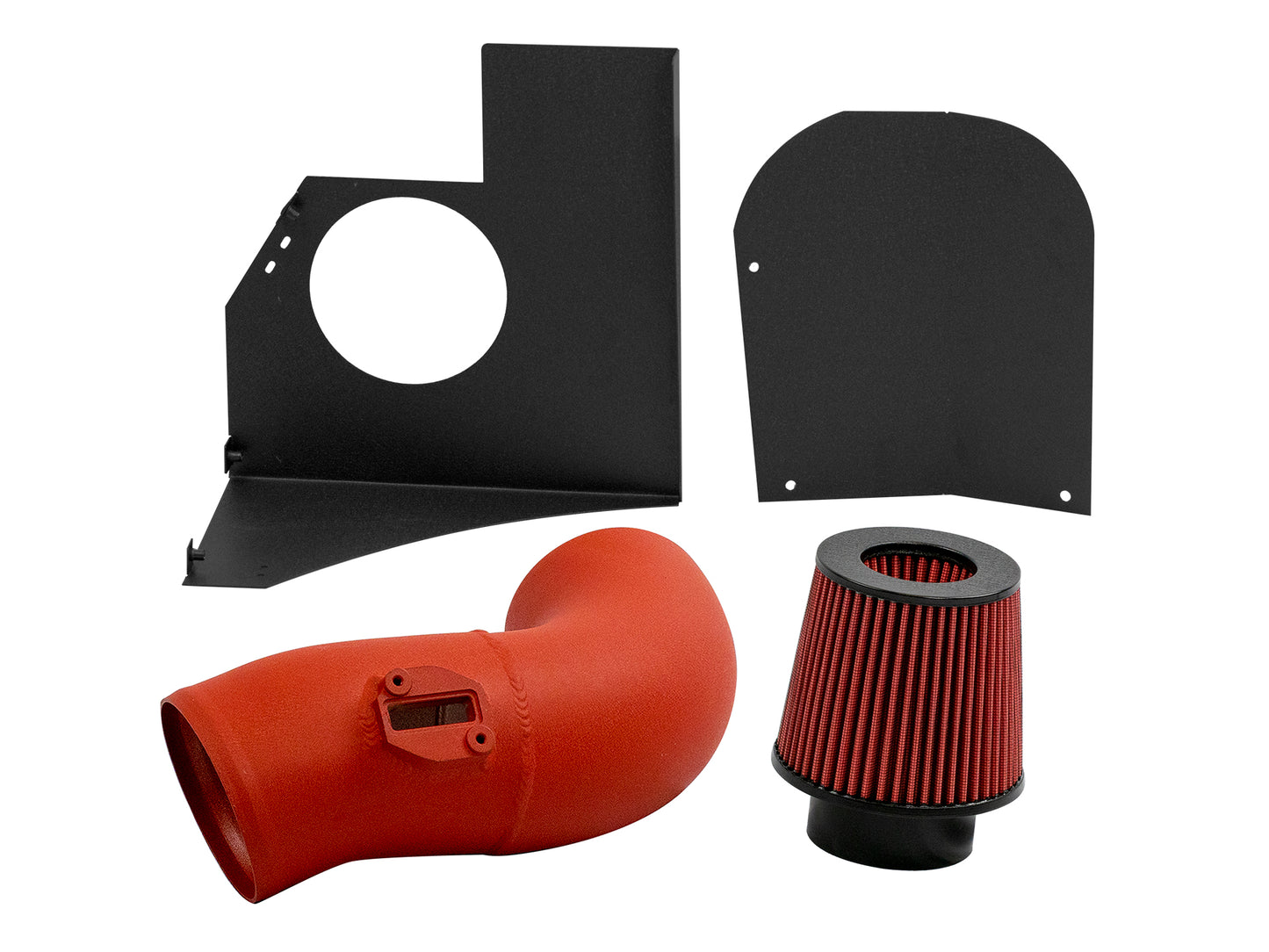 2016-2019 BMW 140I 240I 340I 440I 3.0L B58 Cold Air Intake Wrinkle Red