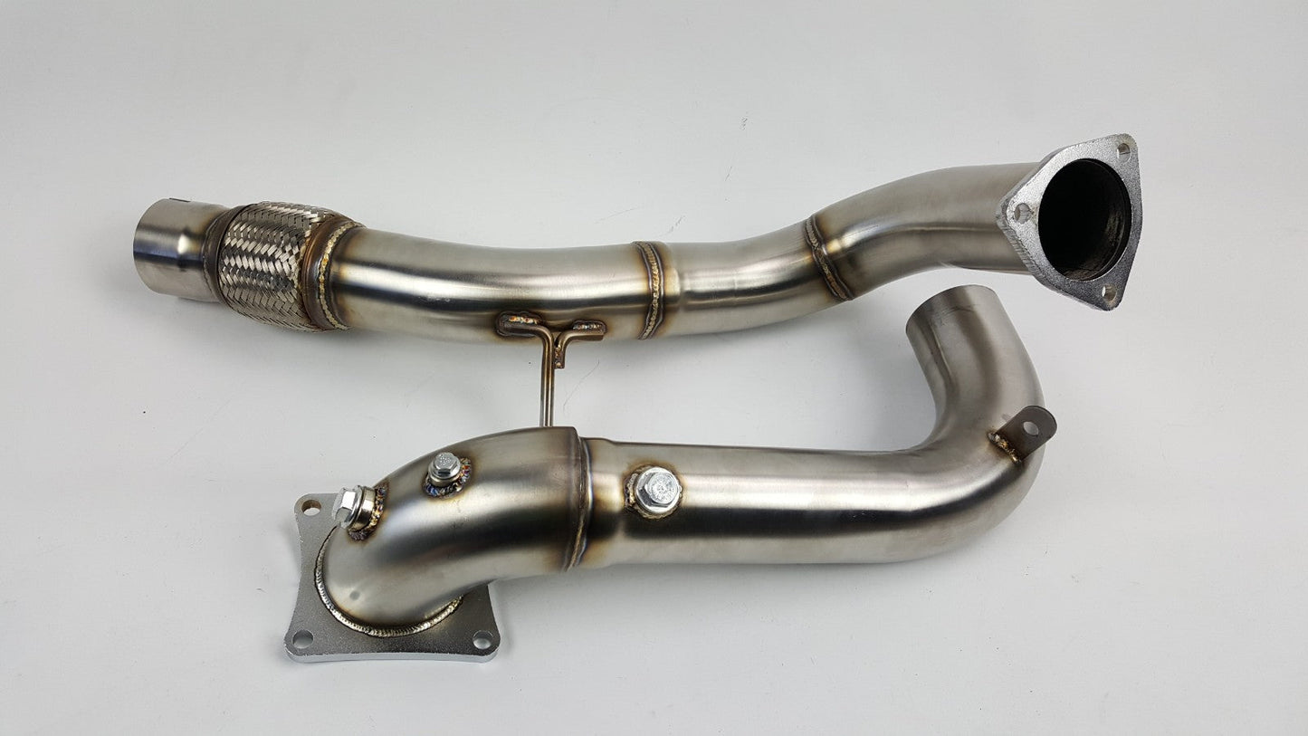 FK8 2017-21 Civic Type R downpipe 3" Full Turbo Downpipe Down Mid Exhaust Pipe