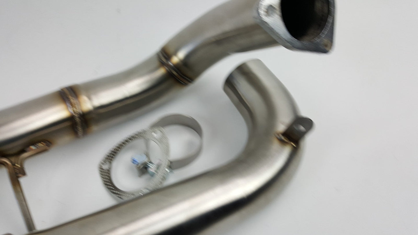FK8 2017-21 Civic Type R downpipe 3" Full Turbo Downpipe Down Mid Exhaust Pipe