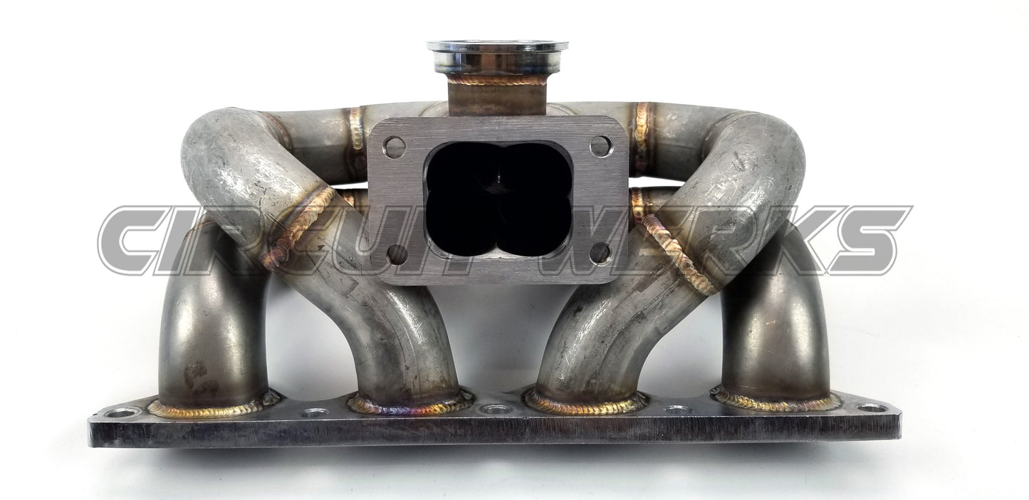 Honda Acura Civic Integra B-Series Turbo T3/T4 Ram Horn Manifold 304 Stainless