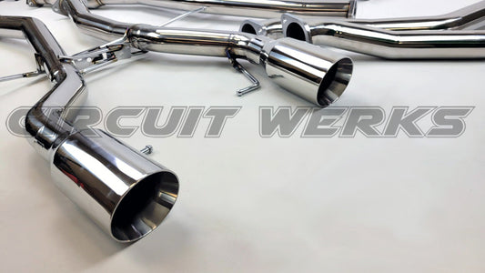07-13 BMW 335i E90 E92 RWD Twin Turbo N54 Full Mufflerless Catback Exhaust