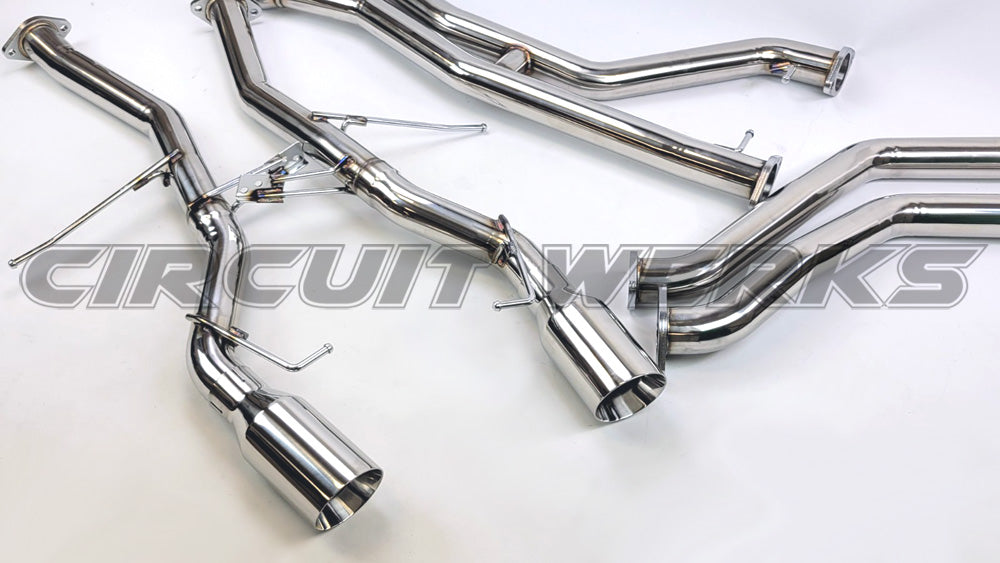 07-13 BMW 335i E90 E92 RWD Twin Turbo N54 Full Mufflerless Catback Exhaust