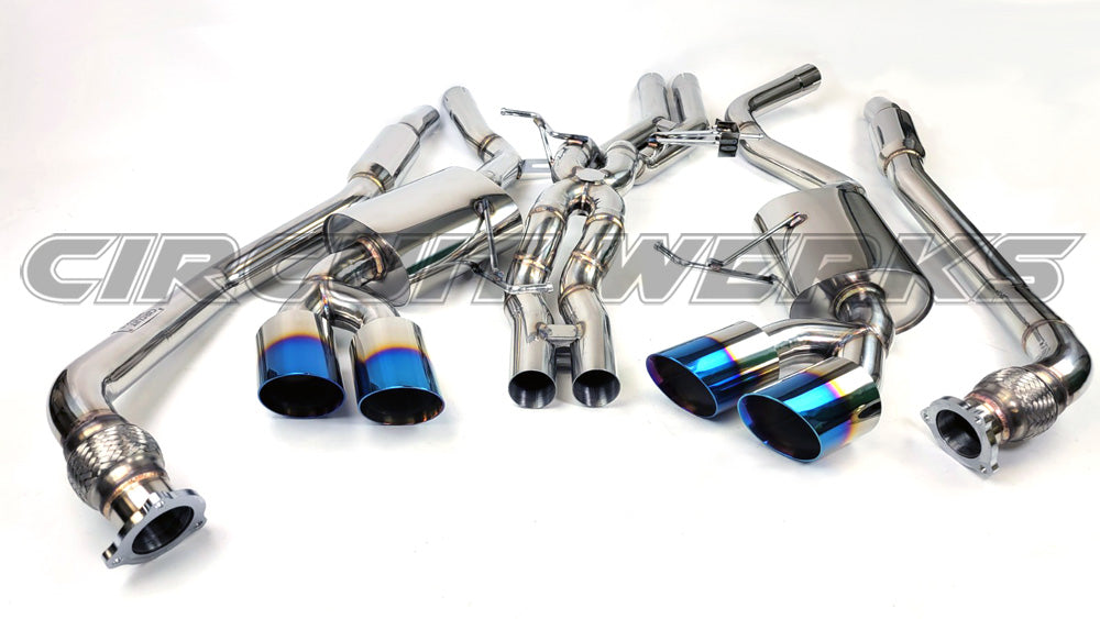 2015+ Porsche Macan GTS, S, Turbo Burnt Tip Complete Downpipe Test Pipe and Exhaust