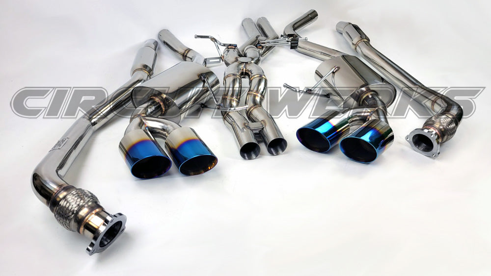 2015+ Porsche Macan GTS, S, Turbo Burnt Tip Complete Downpipe Test Pipe and Exhaust