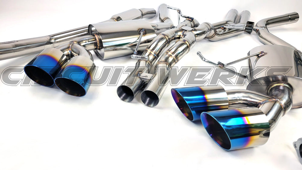 2015+ Porsche Macan GTS, S, Turbo Burnt Tip Complete Downpipe Test Pipe and Exhaust