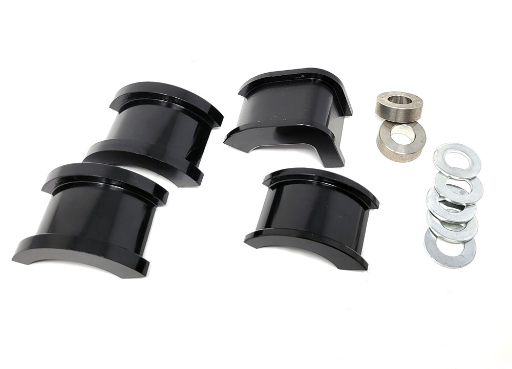 Solid Aluminum Steering Rack Bushing Set Nissan S13 240sx Silvia Black 1984-1993