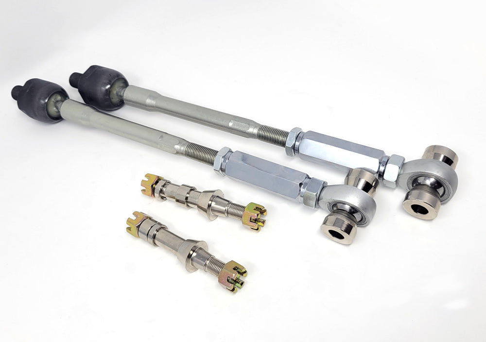 89-98 Circuit Werks Adjustable 240sx Silvia S13 S14 Inner Outer Extended Tie Rods Polished Arm