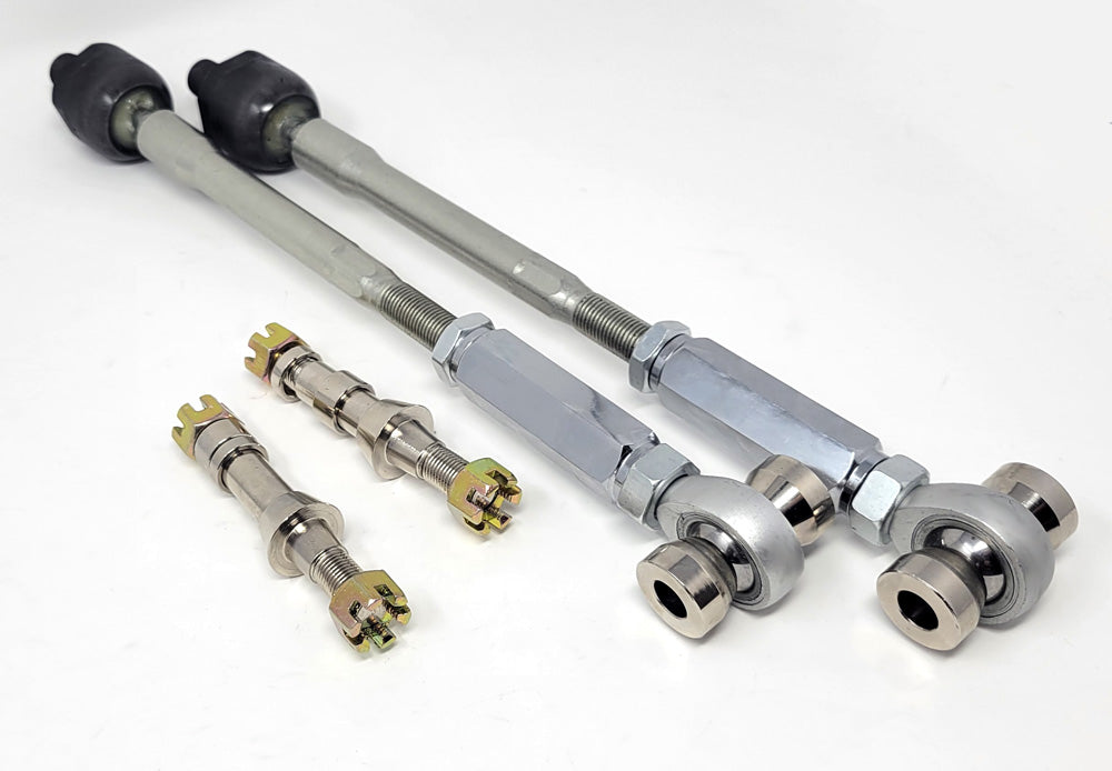 89-98 Circuit Werks Adjustable 240sx Silvia S13 S14 Inner Outer Extended Tie Rods Polished Arm