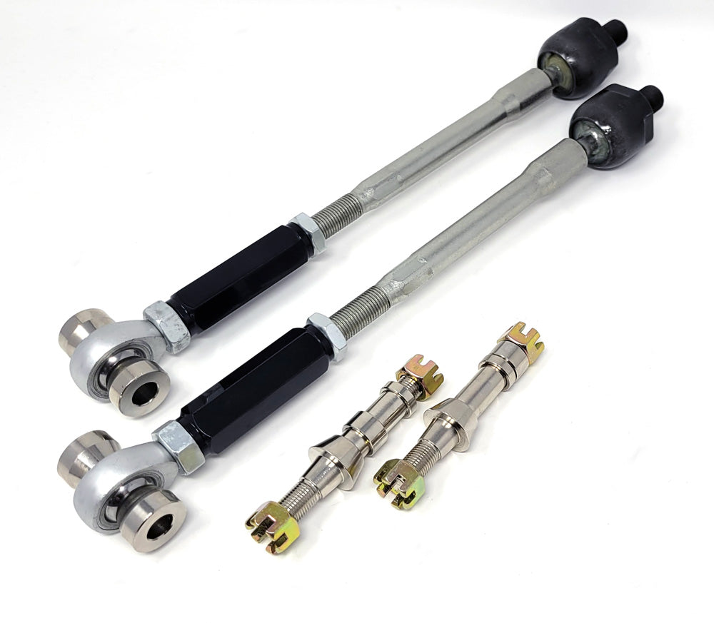 89-98 Circuit Werks Adjustable 240sx Silvia S13 S14 Inner Outer Extended Tie Rods Arm Black
