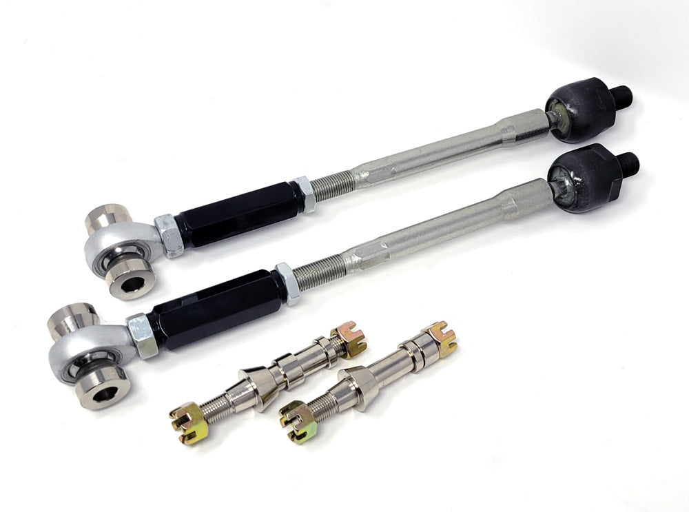 89-98 Circuit Werks Adjustable 240sx Silvia S13 S14 Inner Outer Extended Tie Rods Arm Black
