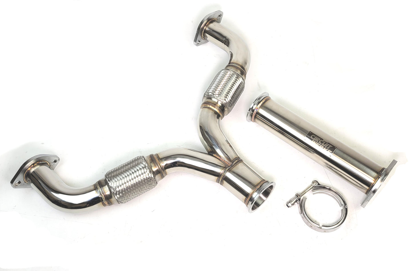 03-16 Infiniti G35 G37 Straight Mid Y-Pipe Exhaust True 2.5" to 3"