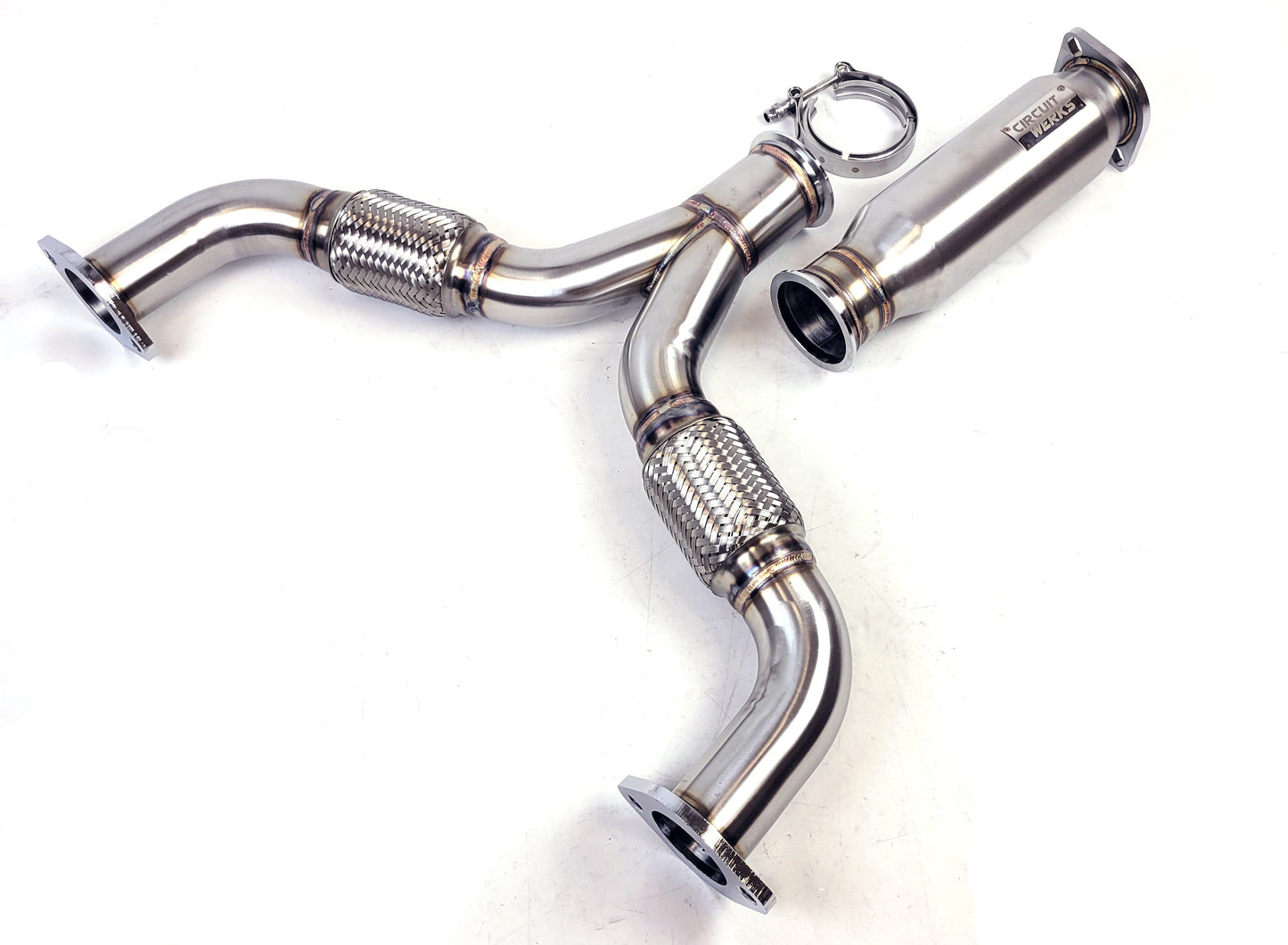 03-15 Nissan 350Z 370Z Fairlady Resonated Y Pipe Mid Pipe Exhaust