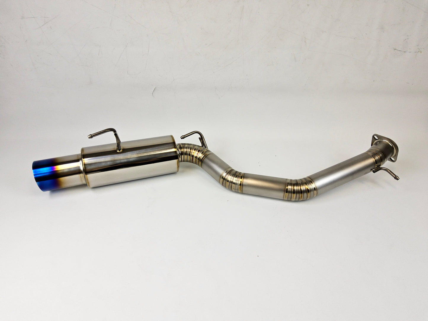 09-21 Nissan 370Z Z34 Titanium Burnt Tip Single Exit Muffler 4.5" Catback Exhaust System
