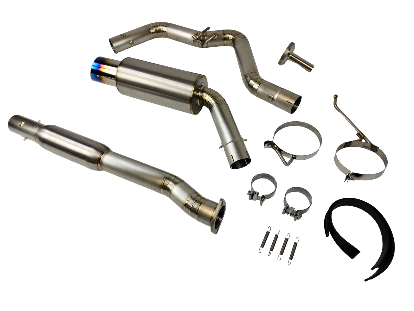 08-21 Subaru WRX & 11-21 Subaru STI Sedan Burnt Tip Single Exit Exhaust