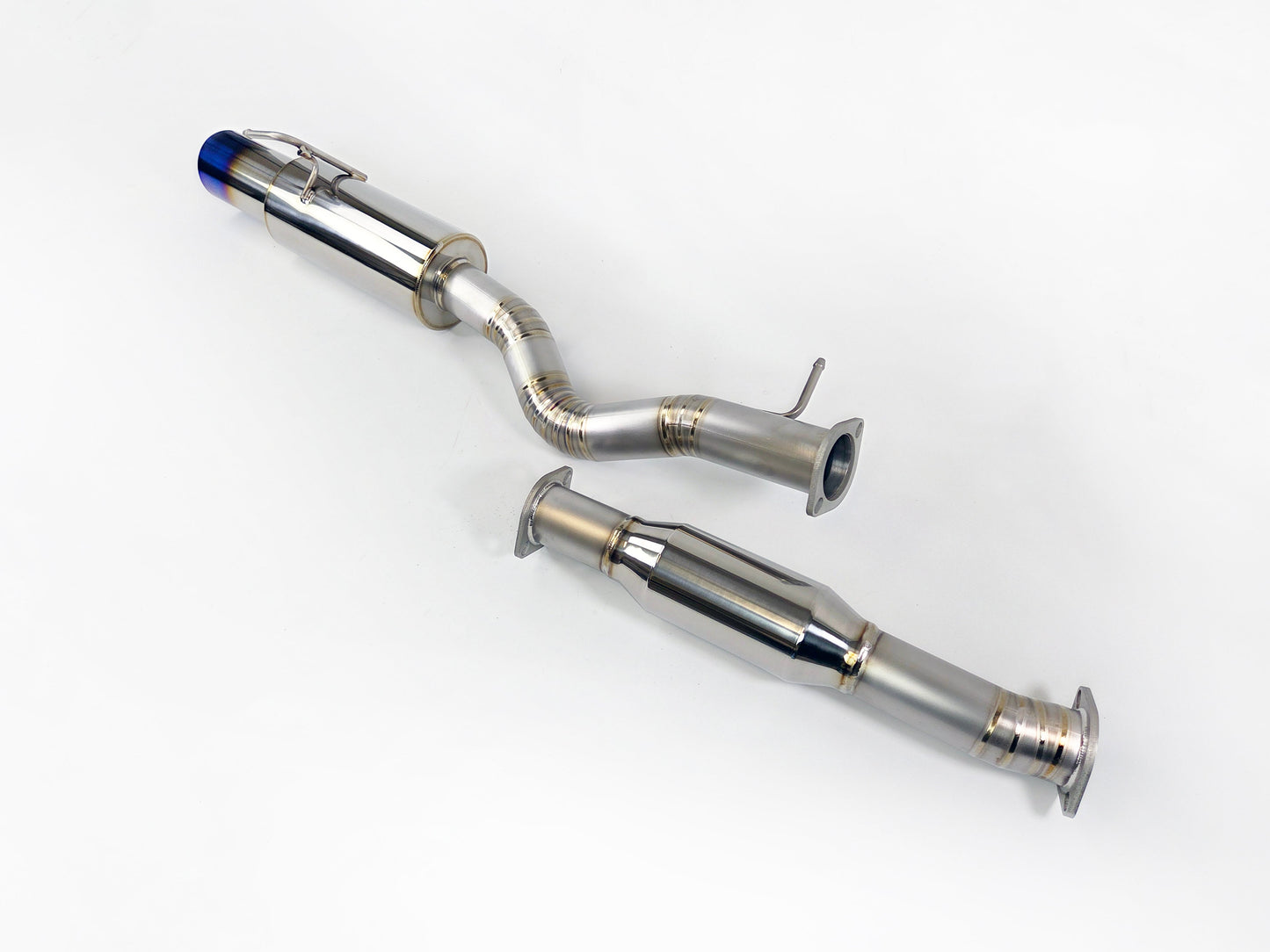 23+ Nissan Z 400Z Single Exit Titanium Burnt Tip Exhaust System RZ34