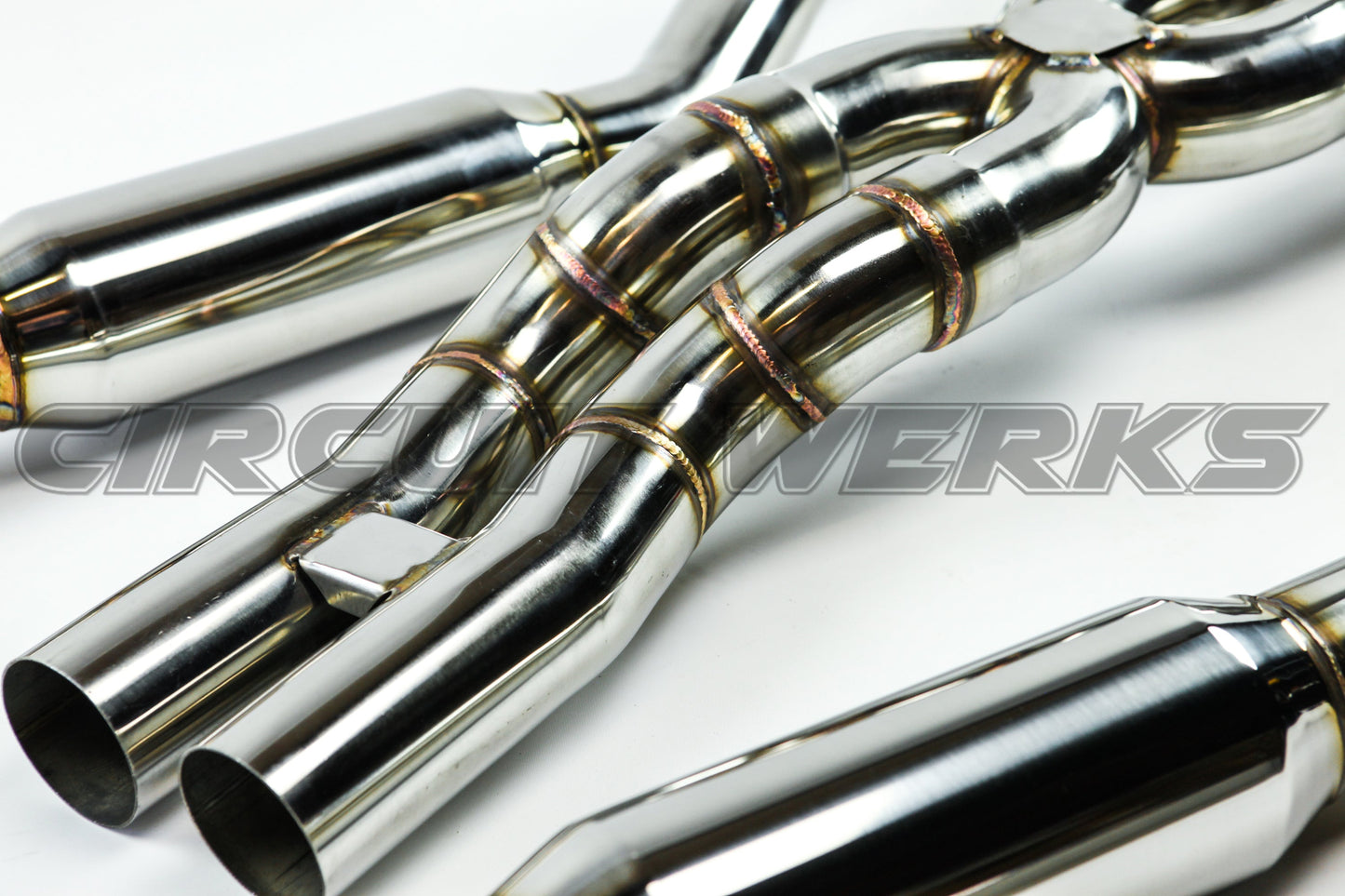 2015+ Porsche Macan GTS, S, Turbo Polished Tip Complete Downpipe Test Pipe and Exhaust