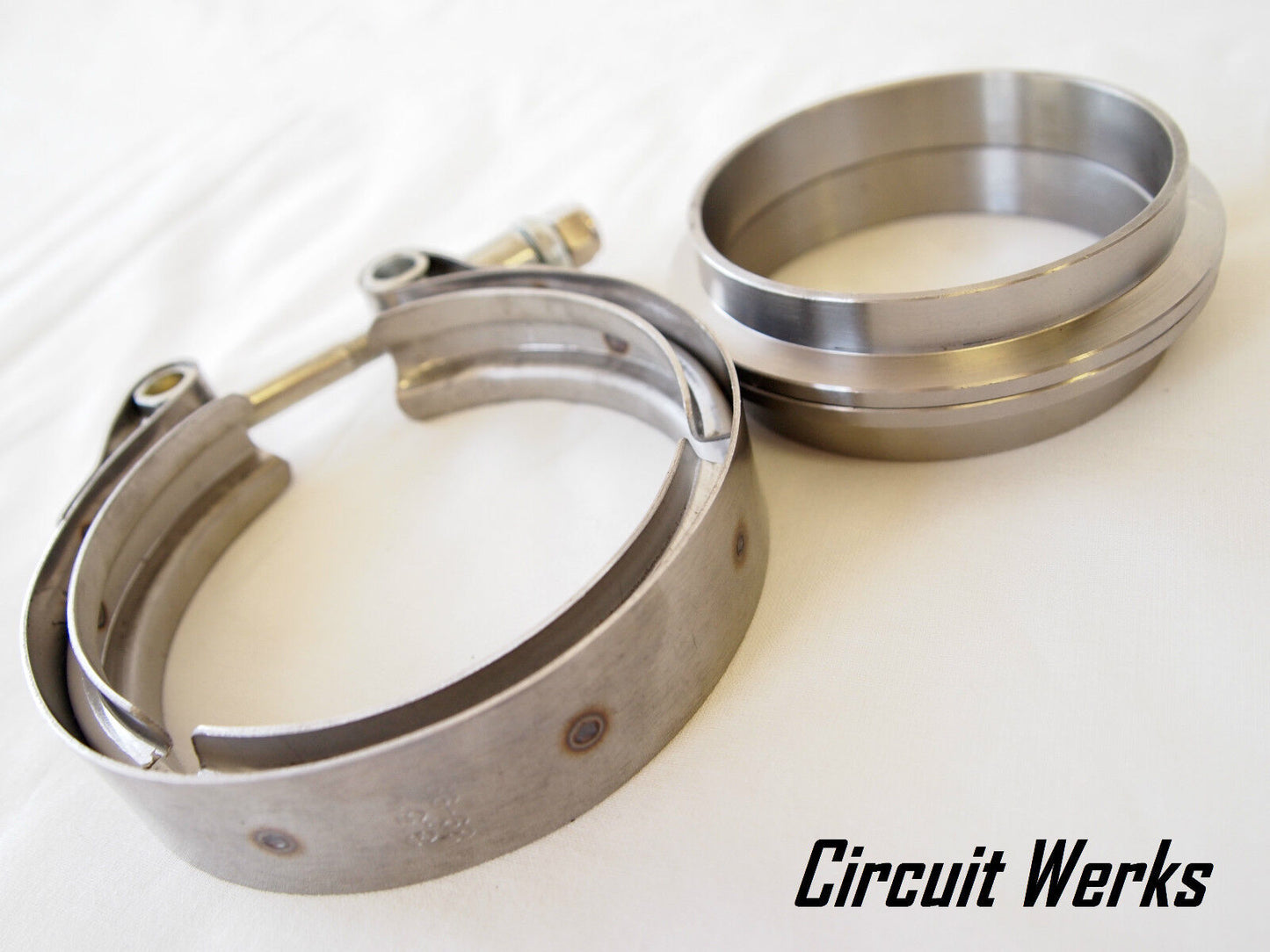 3" / 76mm V-Band Clamp & Flange Kit for Custom Exhaust Front Pipe Turbo Mid Pipe