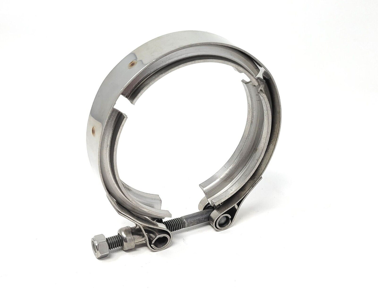3.5" V-Band Clamp Stainless Steel flange self locking nut VBand Exhaust Turbo
