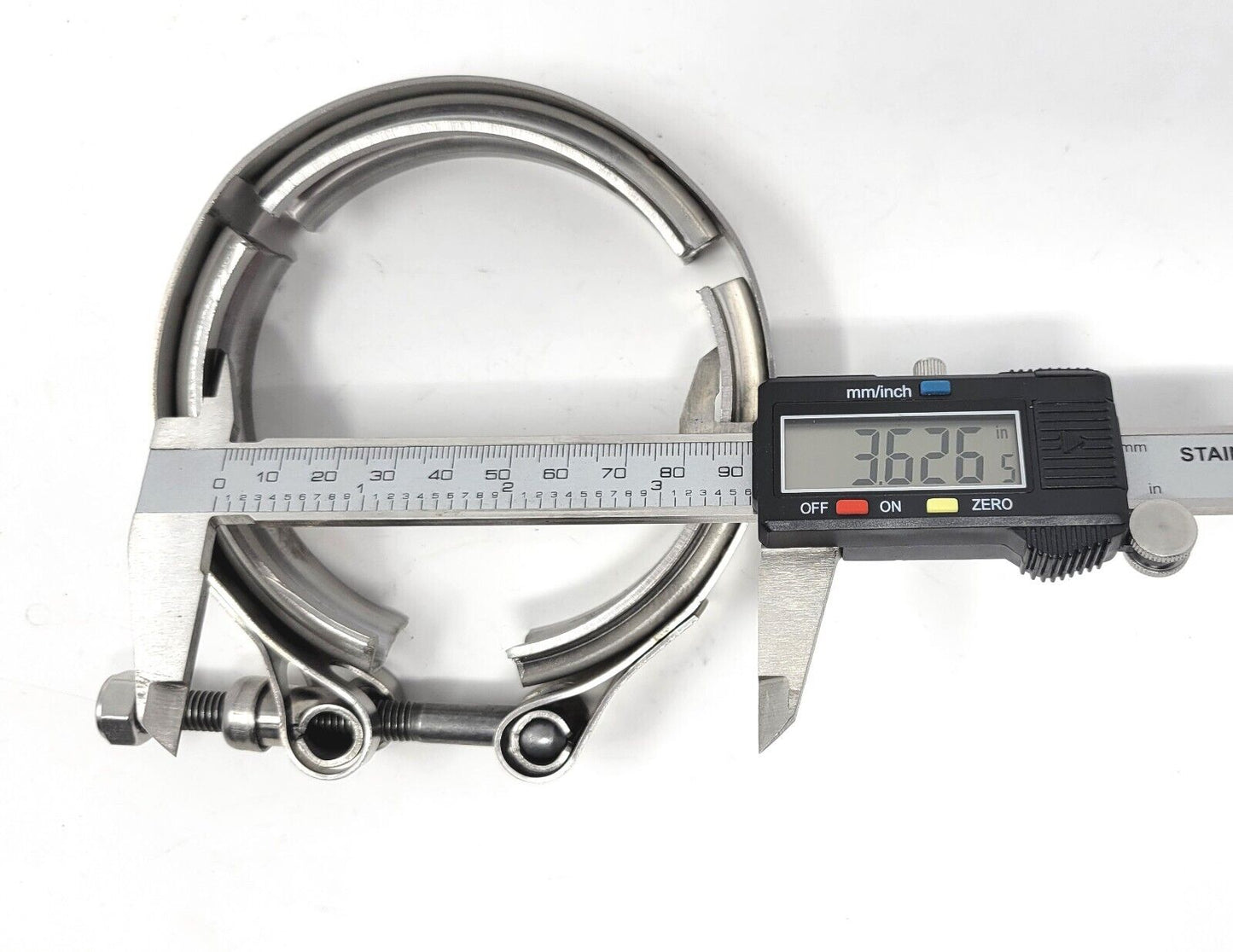 3.5" V-Band Clamp Stainless Steel flange self locking nut VBand Exhaust Turbo