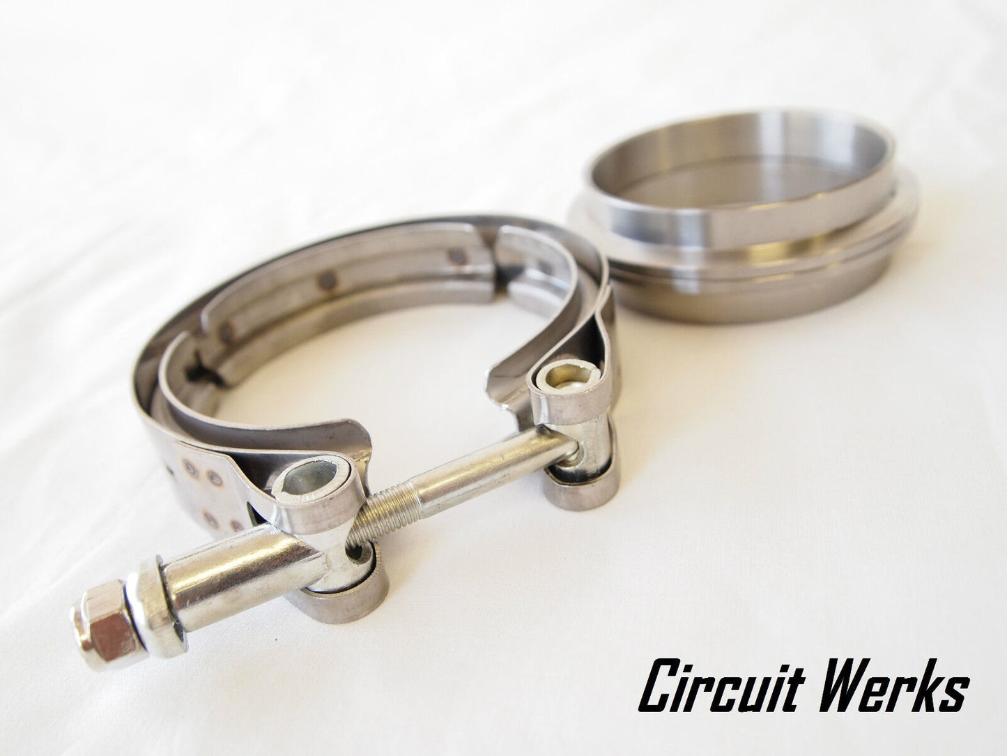 3" / 76mm V-Band Clamp & Flange Kit for Custom Exhaust Front Pipe Turbo Mid Pipe