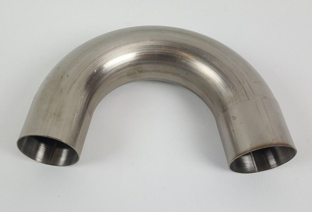 2.5" (63mm) Stainless Steel Universal 180° Mandrel Bent Pipe Custom Piping Pipes