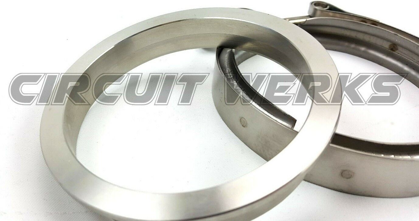 Borg Warner 4.62" Clamp & Stainless Steel Flange Kit S400 Turbo Exhaust Pipe