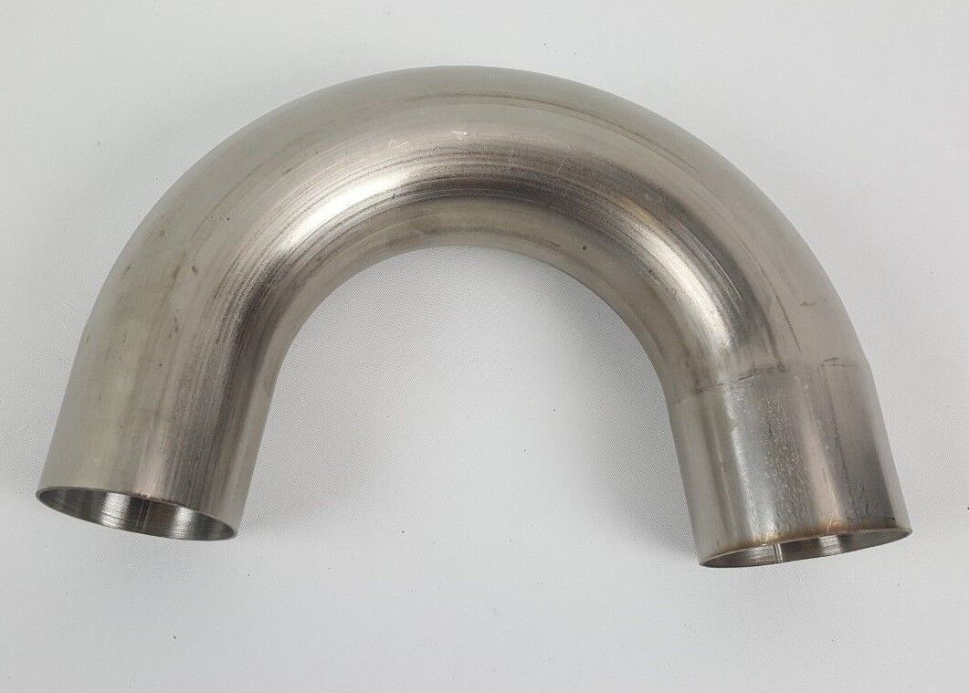 2.5" (63mm) Stainless Steel Universal 180° Mandrel Bent Pipe Custom Piping Pipes