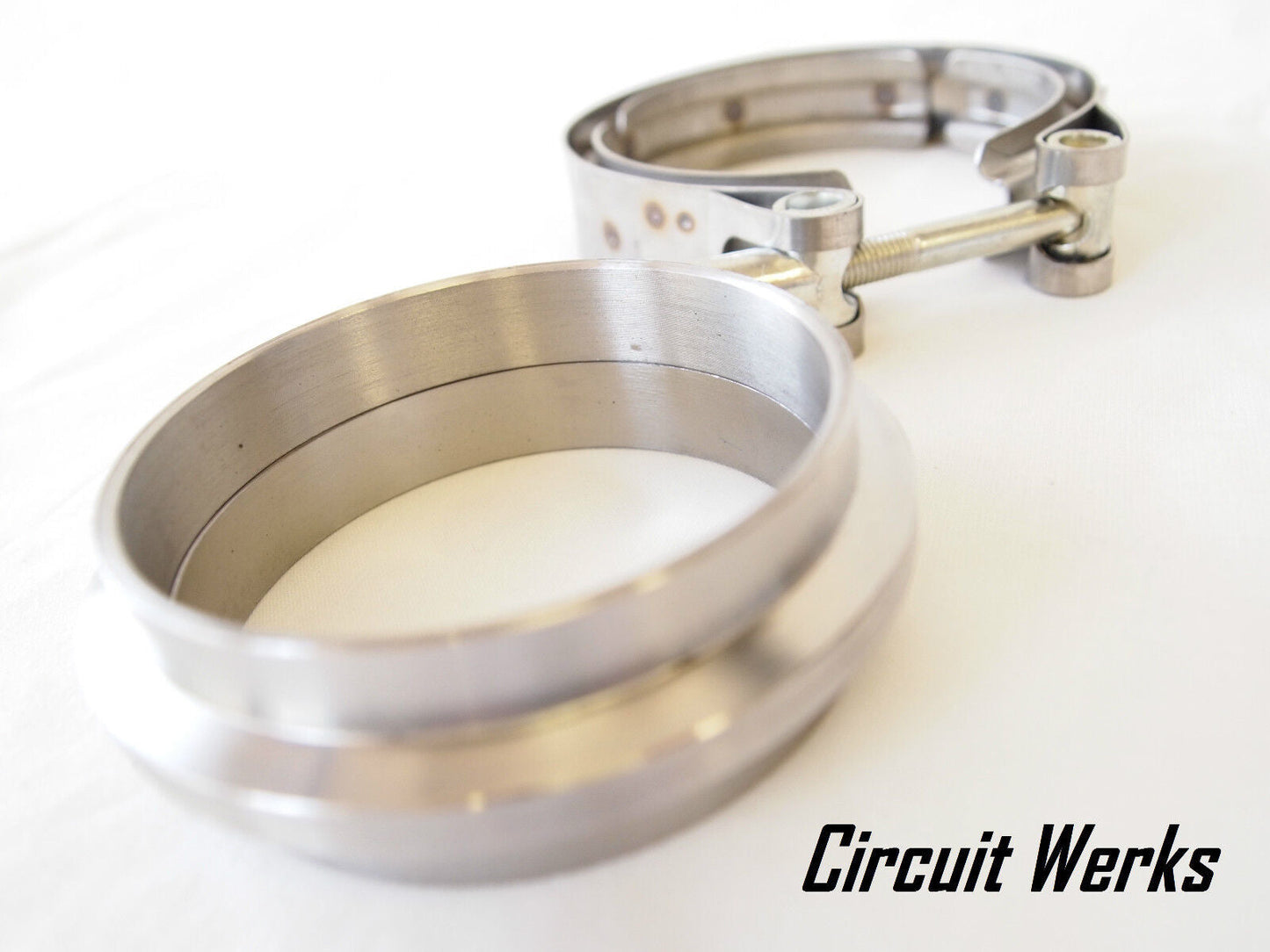 3" / 76mm V-Band Clamp & Flange Kit for Custom Exhaust Front Pipe Turbo Mid Pipe