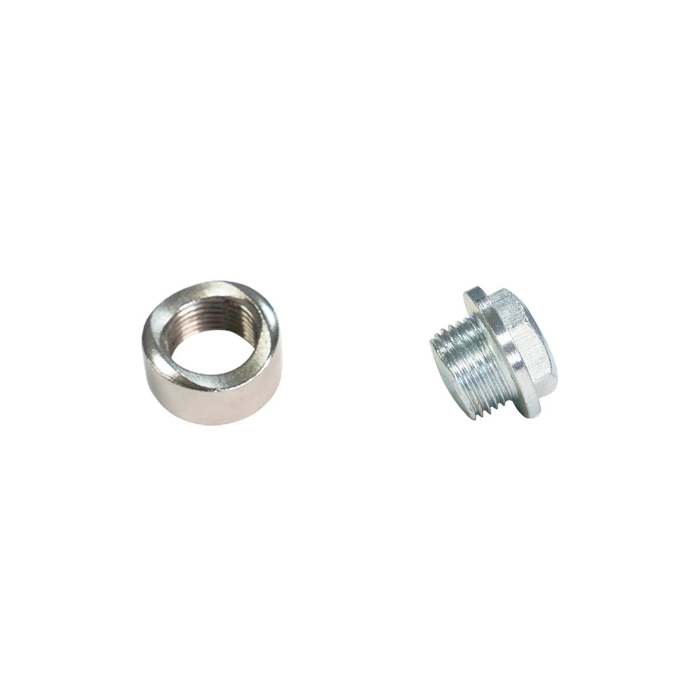 BYLT INDUSTRY | o2 Bung 304 Steel M18 x 1.50 in Coped Notched Style