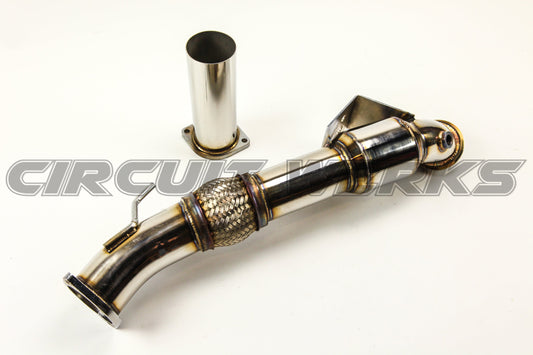 2013-2018 Ford Focus ST Resonated Catless 3" Downpipe