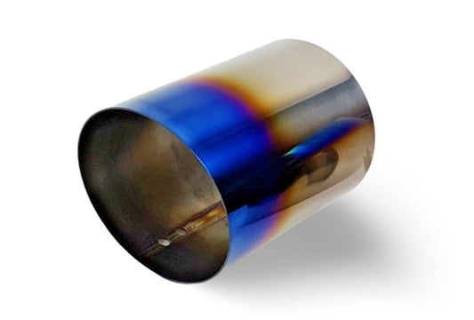 Circuit Werks BMW 335i E90 E92 True Single Titanium Slip On Exhaust Tip Angle Cut 4"