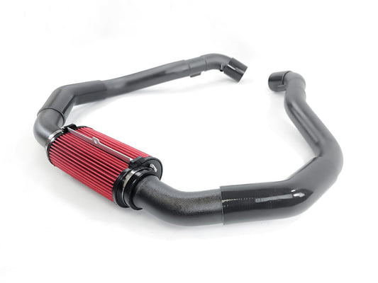 2009-2020 Nissan 370z Z34 VQ37VHR Long Tube Cold Air Intake - Wrinkle Black
