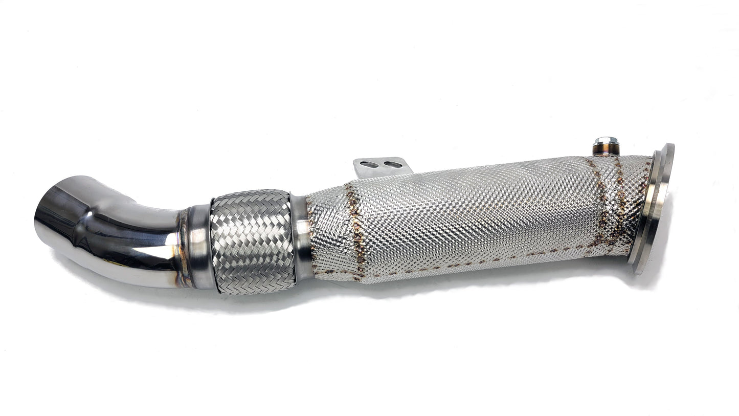 2020-2023 Toyota GR Supra MKV A90 Catless Downpipe with Heatshield