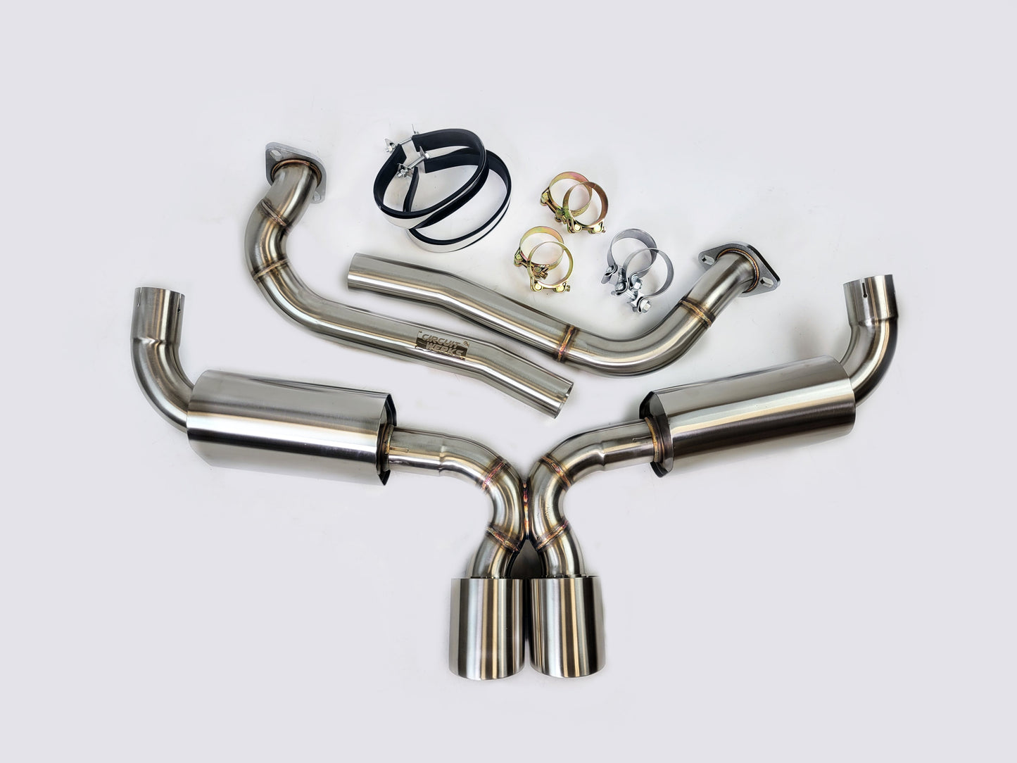 17-22 Porsche 718 Boxster Cayman Base S GTS 2.0T 2.5T Exhaust X-pipe 4" Tips