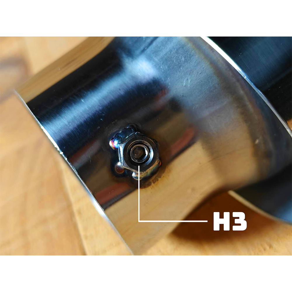 4.75 Inch Slip On Universal Exhaust Tip Style - HZET001