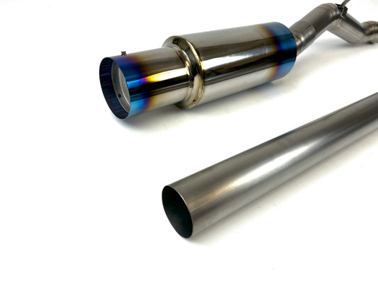 07-15 Mitsubishi Lancer Evolution EVOX EVO X 3" Burnt Titanium Single Side Exhaust