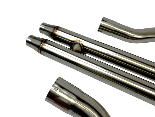 Ford Mustang GT 15-17 3" Catback H Pipe Exhaust Dual Mufflers NO TIPS V8 5.0L