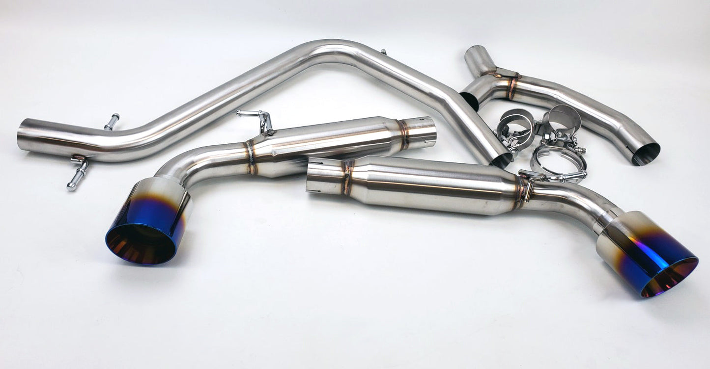 10-14 Volkswagen Golf GTi MK6 MKVI 2.0T Catback Exhaust Burnt Tip