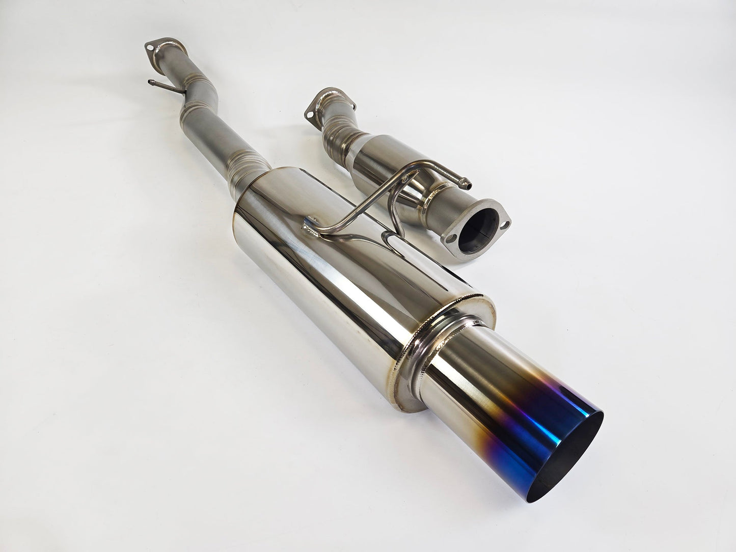 03-09 Nissan 350Z Z33 Titanium Burnt Tip Single Muffler 4" Exit Catback Exhaust System
