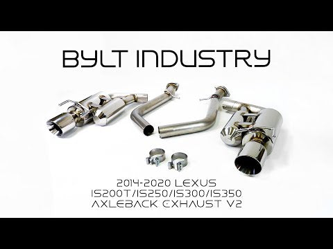 2014-2020 Lexus IS200T/IS250/IS300/IS350 Axleback Exhaust V2