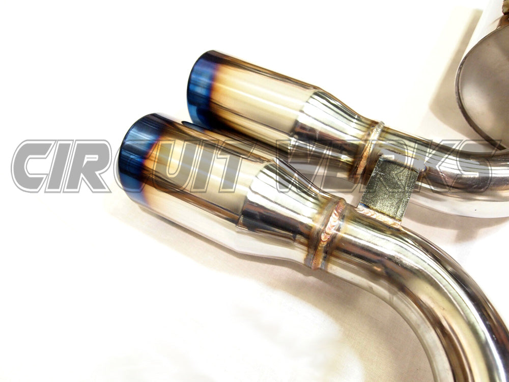 05-08 Porsche Boxster Cayman 987.1 Catback Exhaust System w/ Burnt Tips