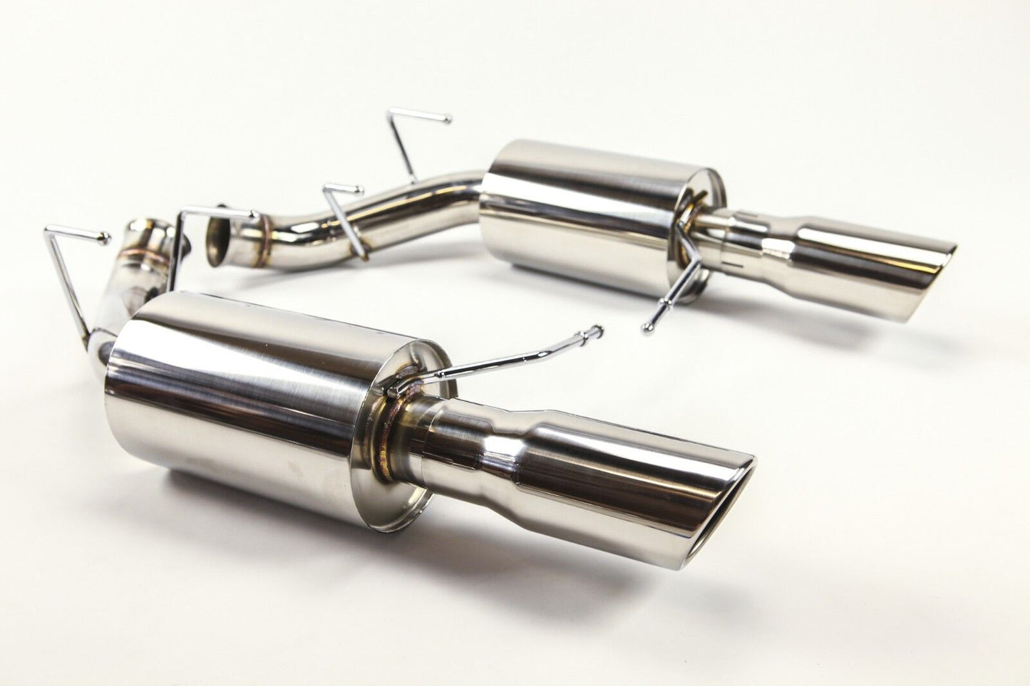 Ford Mustang V8 5.0L Axle Back Muffler Exhaust with Rolled Tips GT Stainless 11-14