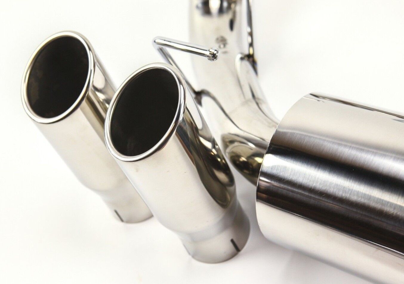 Ford Mustang V8 5.0L Axle Back Muffler Exhaust with Rolled Tips GT Stainless 11-14