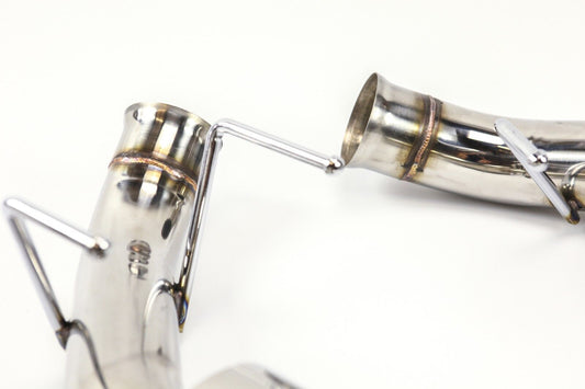 Ford Mustang V8 5.0L Axle Back Muffler Exhaust with Rolled Tips GT Stainless 11-14