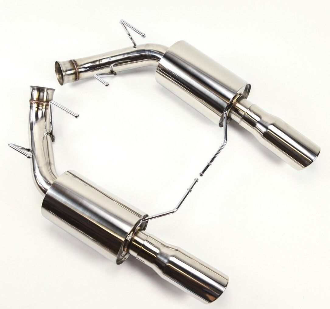 Ford Mustang V8 5.0L Axle Back Muffler Exhaust with Rolled Tips GT Stainless 11-14
