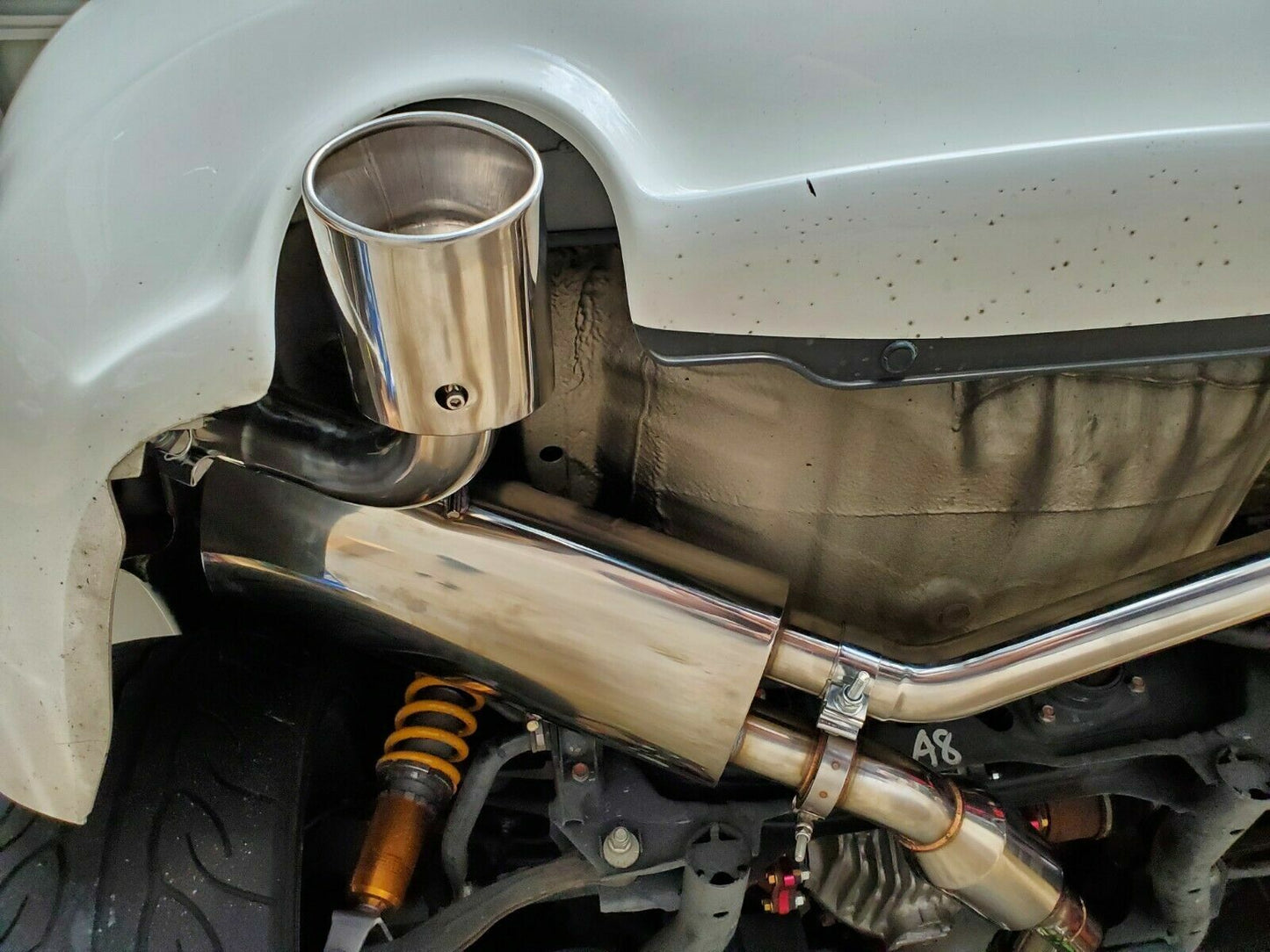 S2000 Honda 00-09 AP1 AP2 CR Exhaust Single Muffler Catback Dual Tip