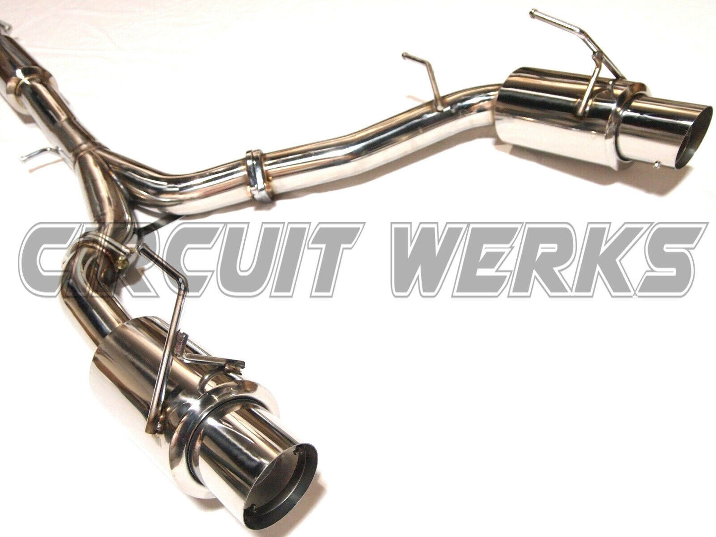 02-09 Nissan 350Z Z33 Fairlady Y back Catback Exhaust w/ Silencer and Polished Tips