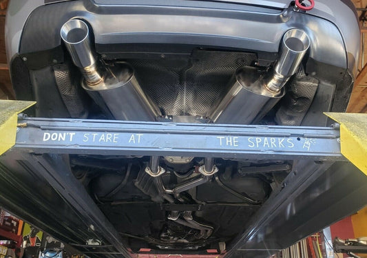 07-13 BMW 335i E90 E92 N54 Twin Turbo Catback Exhaust Sedan Coupe Thick Wall Tip