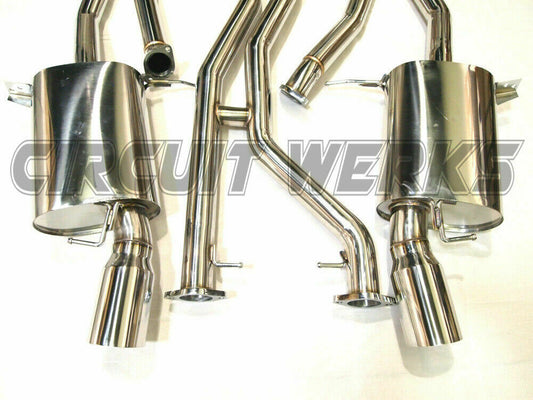 07-10 BMW 335xi AWD E90 E92 Twin Turbo N54 Coupe Sedan Polished Full Catback Exhaust
